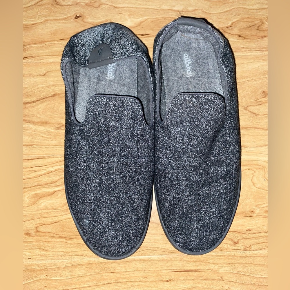 Allbirds Men's Merino Wool Gray Black Loafer Slipper Slip On Size 10